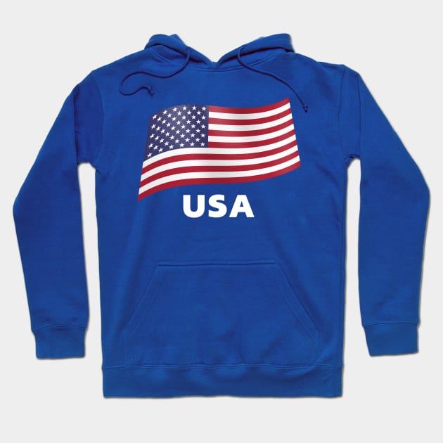 USA flag Hoodie by fistfulofwisdom